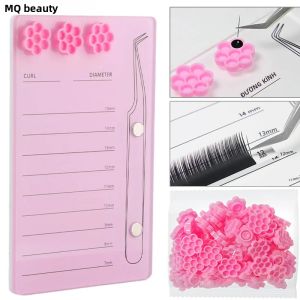 Bộ Dụng Cụ Khay Nối Mi Acrylic Với Giá Đỡ Nhíp Từ Tính Thước Đo 7-15mm Khay Đựng Mi Giả Dành Cho Chuyên Gia Làm Đẹp