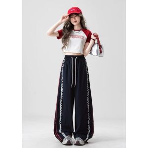 Quần Ống Rộng Xếp Ly Kẻ Sọc Cỡ Lớn Cho Nam Quần Dài Thường Ngày Mùa Thu Đông Rộng Rãi Đa Năng Quần Dài Thoải Mái