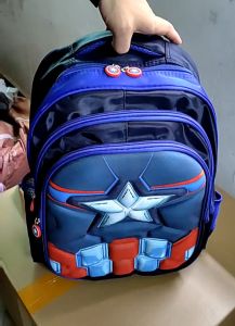 Bex Kid 3D Cartoon Water Resistant School Bag High Quality Backpack Bags Batman Captain Spider Super Standard 1 - 6