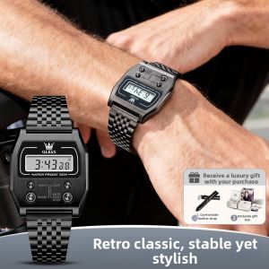 OLEVS | Retro Night Light Waterproof Electronic Watch