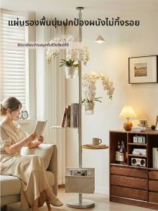 Top-to-floor Standing Metal Shelving Unit