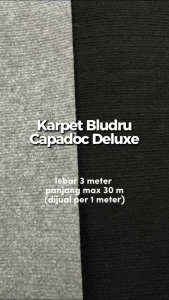 Karpet Meteran CAPADOC DELUXE 1m x 3m Karpet Pameran Brudru premium Tebal