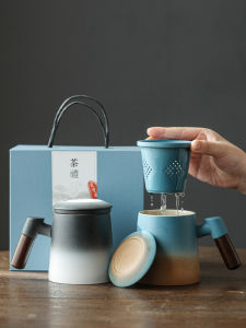 Modern Chinese Style Tea Cup Office Use Tea Brewing Cup Tea And Water Separation Cup Personal Dedicated High End Gift Box Water Cup