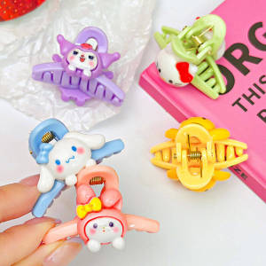 C.three Sanrio Small Children Hair Claw Clip Cute Cartoon Shark Clip Sweet Hair Accessory