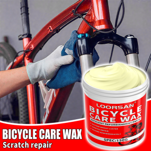 LOORSAN Bicycle Care Wax 150G Bike Scratch Repair Polishing Paste for Cycle Maintenance Detailing Durability and Luster