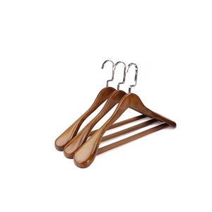Wide Shoulder Adult Wooden Hanger