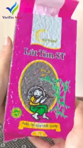 Túi 1KG Gạo Lức Tím Than Organic Thảo Dược