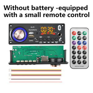 occkic | Bluetooth 5.1 MP3 WMA WAV Decoder Board 12V Handsfree 6.5mm Microphone USB TF FM Car Audio Music Player Speaker Volume Control