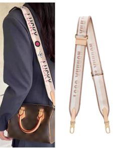 กระเป๋าผ้าแคนวาสทํามือ สายคล้อง เข็มขัดเปลี่ยนกระเป๋าสะพายข้าง V-shoulder ลายดอกไม้ อุปกรณ์เสริมสําหรับซื้อครั้งเดียวสําหรับกระเป๋า