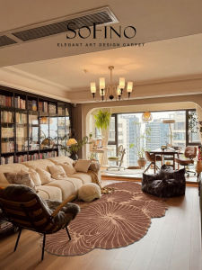 SoFINO | Irregular French Retro Style Handmade Carpet
