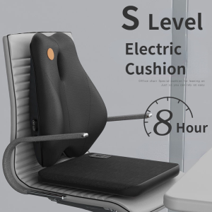 Office Electric Massage Lumbar Support Waist Seat Back Cushion Seat Neck Rest Office Chair Cushion
