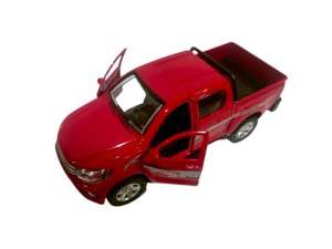Diecast Hilux 4x4 Model Car 1:32 Scale Alloy Toy Pull Back Open Door Pickup Truck Kereta Mainan