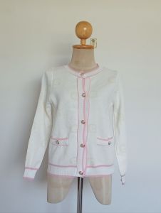 เสื้อคลุมแขนยาว ผู้หญิง ทวิตแขนยาว แต่งกระดุมมุก แฟชั่นสไตล์เกาหลี