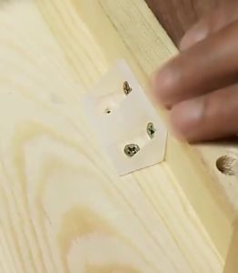 2025100 Pcs Plastic Corner Joint Bracket With Decorative Cover Furniture Cabinet Closet