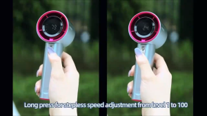 Cooling Fan Mini Usb Handheld Fan LED Display 0-100 Level Speed Adjustment Handheld Desktop Rechargeable Mini Turbo Fan Pocket Fan