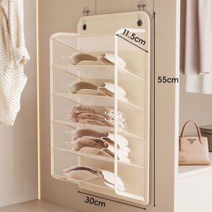 Wall-Hanging Non-drilling Partitioned Underwear Storage Bag