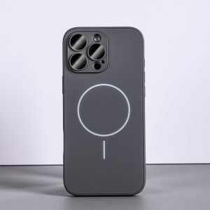 Sanptoch For Magsafe Matte Skin-friendly Phone Case For iPhone 16 / 15 / 14 / 13 / 12 Pro Max Built in Glass Lens Cover For iPhone 16 Pro Max Anti-fingerprint Shockproof Protection Casing with Glass Lens Film