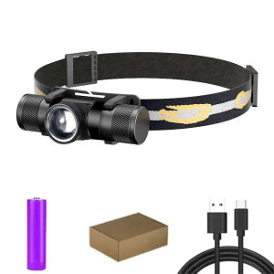 Đèn Pha LED Mới Nhất Công Suất Cao Sạc USB Type-C Sử Dụng Pin 18650 Dùng Cho Cắm Trại Săn Bắn - Chống Nước 180 Độ ° Góc Chiếu Sáng
