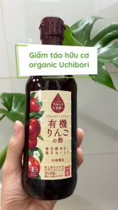 Giấm táo Nhật Bản Organic hữu cơ Uchibori 360ml hỗ trợ giảm Cholesterol đốt cháy mỡ thừa giảm cân - Hachi Hachi Japan Shop