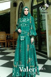 GAMIS TERBARU SYARI  SYARI TRENDI BRANDED PRODUK PREMIUM FASHION MODERN MEWAH ELEGAN BAJU DRESS ETNIK MUSLIM BATIK ETNIK VALERI