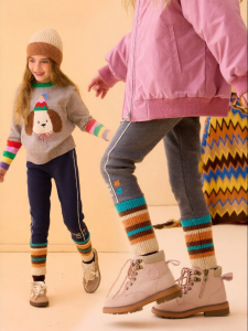 PPTOWN | Fleece-lined Warm Flexible Long Pants for Big Girls