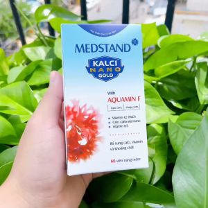 MEDSTAND KALCI NANO GOLD - Viên uống bổ sung canxi hữu cơ và vitamin D3 cho cơ thể.