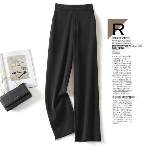 SHEBU | Thin Breathable Spandex Loose Palazzo Pants High Waist