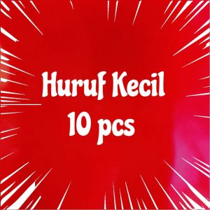 Huruf Flanel Alfabet Dari Kain Flanel  HARGA TERTERA UNTUK 10 HURUF