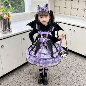 Clow M Dress Baby Girl Spring and Autumn Clothing New Arrival Western Style Halloween Costume Girl Lolita Princess Skirt