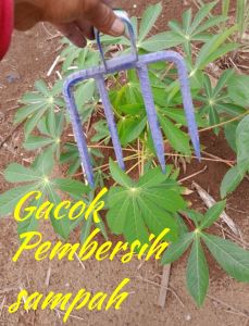 Gacok sampah mata empat   baha besi uril lass