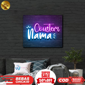 Dekorasi Rumah Modern dengan Hiasan Dinding Custom & Text Light