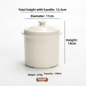 Buddha Jumps Over the Wall Ceramic Steam Pot with Lid