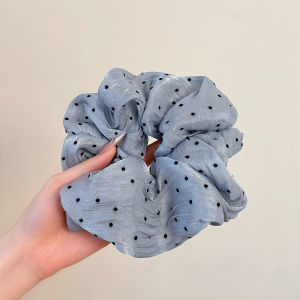 ยางรัดผมผ้าซาตินสีน้ำตาลอ่อนสไตล์หวานแบบใหม่ปี 2025 เครื่องประดับผมสไตล์หวานที่อเนกประสงค์และทนทานสำหรับผู้หญิงและเด็ก