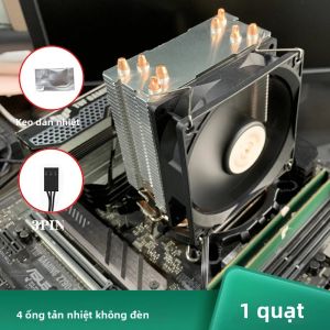 Quạt Tản Nhiệt CPU Heat Pipe 90MM 3PIN/4PIN Cho Intel LGA 775-2011/X99 AMD AM3-AM5 2/4 Ống Dẫn Nhiệt Kiểu Tháp