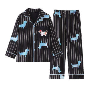 ANZHAOQI | New Pure Cotton Pajama Sets for Big Boys Long Sleeve