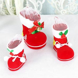 Creative Decorative Christmas Boot Gift Bag & Candy Jar