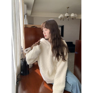 imimtuan | Áo Cardigan Hàn Quốc Phong Cách Lười Có Mũ Ôm Dáng Mềm Mại