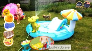 INTEX Crocodile Park Pool Inflatable Pool Children Toy Play Ground Swimming Pool Kolam Mainan Budak 57165 鳄鱼公园水池充气水池儿童游泳池