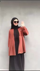 Set Gamis 3 in 1 / One Set Gamis 3 in 1 / Set Gamis + outer + Kerudung /Set Baju Muslim 3 in 1 / One Set Baju Muslim 3 in 1 /