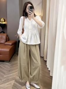 Summer Light Weight Loose Tummy Covering Shirt