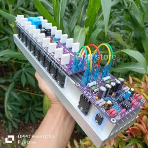 Driver power amplifier SOCL 506 TEF 2U 10 tr set final Toshiba 35cm lengkap protector speaker Clip indikator pcb double layer tinggal colok PSU