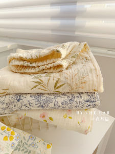 Double Layer Pure Cotton Flannel Sleep Pants Women Long Loose Straight Home Pants Can Be Worn outside Comfortable Breathable