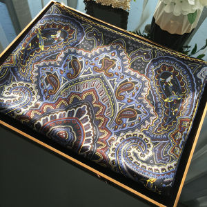 Elegant Paisley Cashew Flower 100%  Silk Large Scarf Womens Spring Autumn Silk Scarf True Silk Shawl Multi-Functional