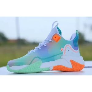 2025 Trendy Basketball Shoes for Men Thick-soled Wear-resistant Sport Shoes Breathable Cushioning Sneakers Running Shoes