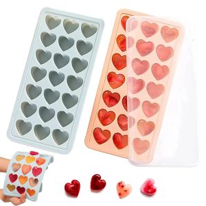 Heart Shape Ice Mold Silicone Reusable Large Ice Ball Maker Cocktail Ice Cube Tray Mold Summer DIY Bar Wine Ice Cube Maker