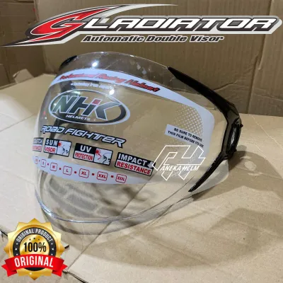 original kaca helm nhk gladiator double visor