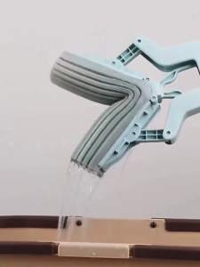 Sponge Mop Hand Wash Free Floor Toilet Bathroom Squeeze Dry Mop Magic Mop Floor Cleaning Tool Foam Drag Flat Mop 海绵拖把