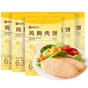 Ready-to-eat High-protein Corn Chicken Breast Patty Fitness Lightweight Meal Replacement Low-fat Snack by Kangaroo Sir 10 Bags