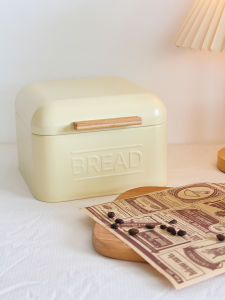 Nordic Style Flip-Top Storage Box Bread Box Snack Miscellaneous Storage Box Dustproof Cup Plate Cosmetic Storage Organizer
