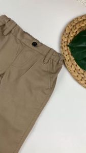 Bronkis Junior Celana Panjang Anak Laki Laki Bahan Stretch Warna Mocca Muda Usia 1 Bulan Sampai 6 Tahun